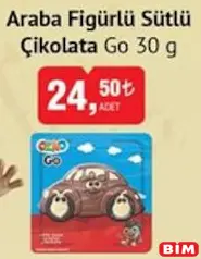 ŞÖLEN OZMO GO ARABA FİGÜRLÜ SÜTLÜ ÇİKOLATA 30 G
